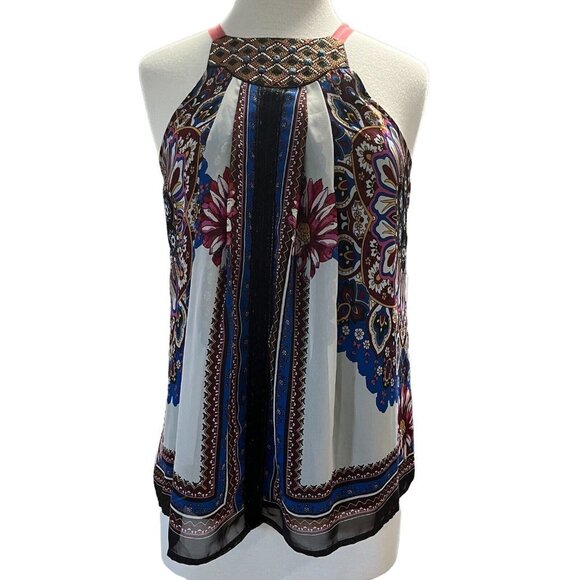 Anthropologie Tops - Anthropologie One September Nala Tank Sz XS Multi Paisley‎ Embroidered (L10257)